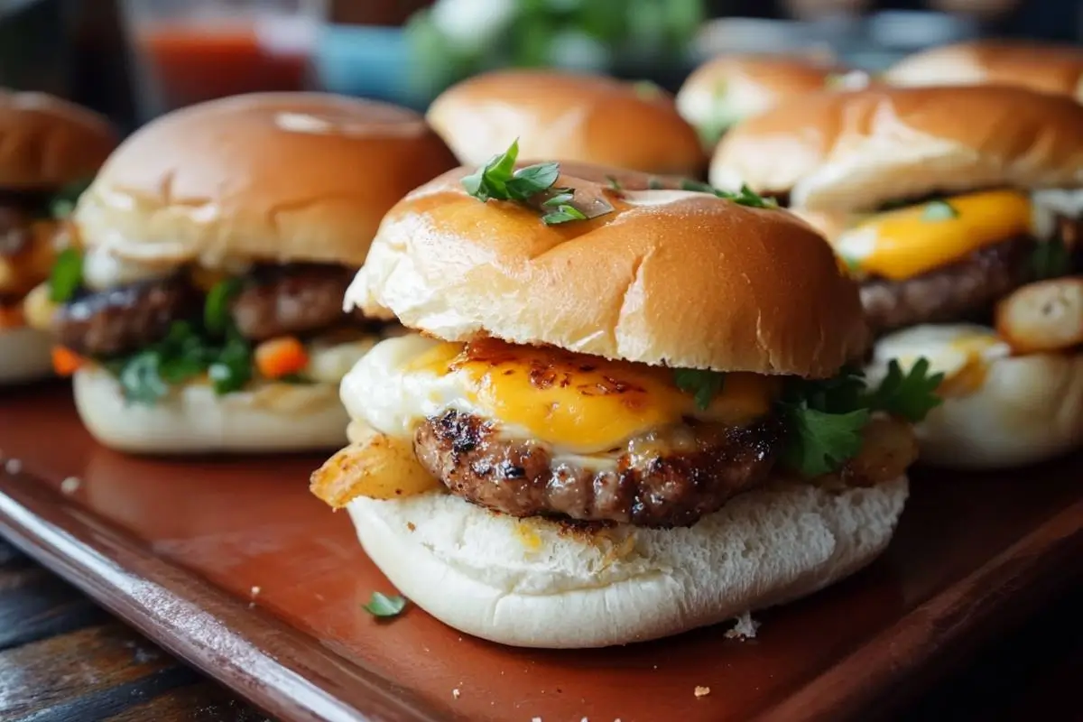 Assembling the Breakfast Sliders