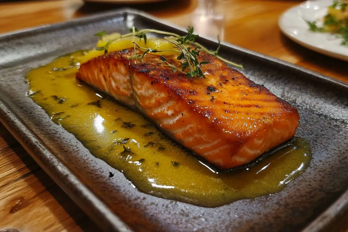 Pan-Seared Salmon with Lemon Butter Sauce (Your Twist)