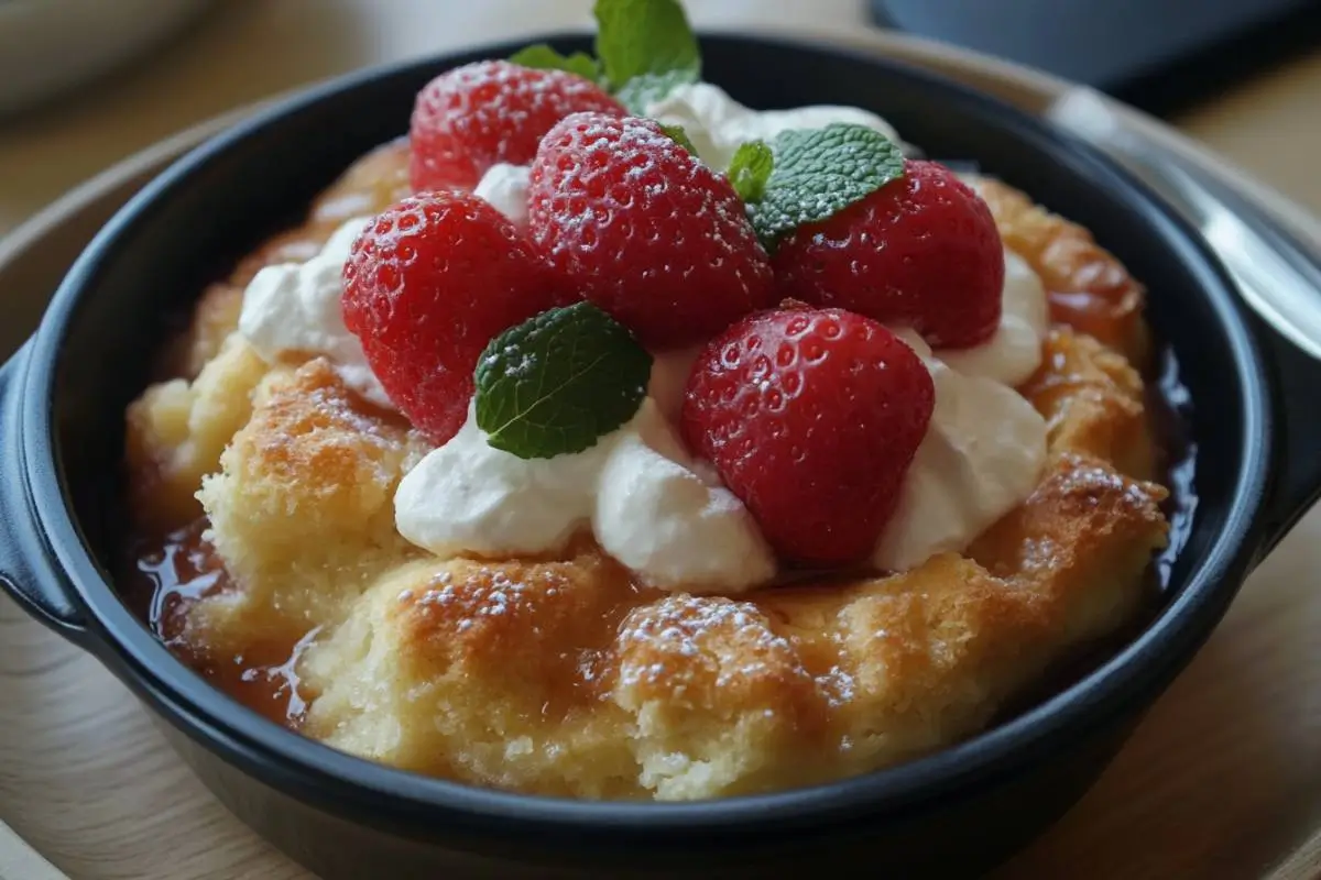 Serving Breakfast Cobbler