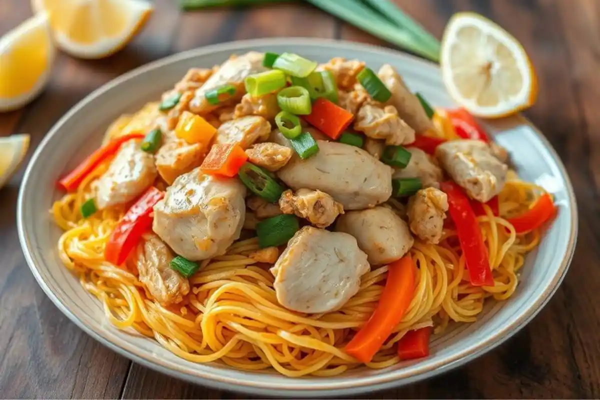 Delicious Chicken Pancit: A Filipino Noodle Dish